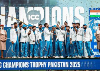IND vs NZ Champions Trophy 2025 Final : रोहित शर्मा और शुभमन की जोड़ी ने किया कमाल : रविन्द्र जडेजा ने भारत को दिलाई जीत