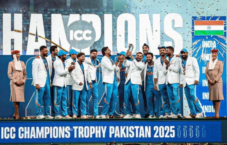 IND vs NZ Champions Trophy 2025 Final : रोहित शर्मा और शुभमन की जोड़ी ने किया कमाल : रविन्द्र जडेजा ने भारत को दिलाई जीत