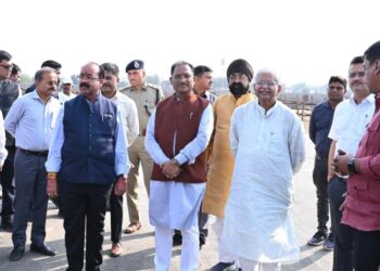 प्रधानमंत्री श्री नरेन्द्र मोदी के बिलासपुर दौरे की तैयारियों का मुख्यमंत्री श्री विष्णुदेव साय ने कार्यक्रम स्थल पर पहुँचकर लिया जायजा