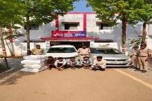 ओड़िशा से मध्यप्रदेश जा रही 125 किलो गांजे की खेप पकड़ी गई : 5 तस्कर गिरफ्तार