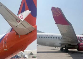 दिल्ली एयरपोर्ट पर हादसा : स्पाइसजेट और अकासा एयर के विमान आपस में टकराए