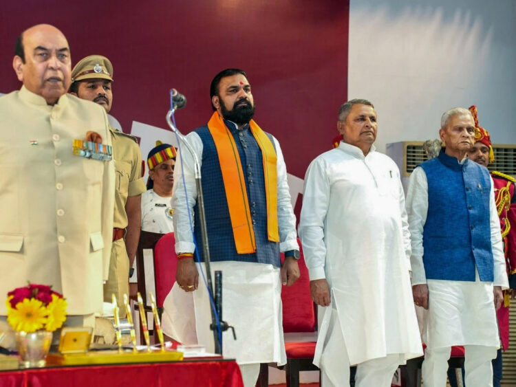 सम्राट चौधरी ने ली बिहार के मुख्यमंत्री पद की शपथ : बिजेंद्र यादव और विजय बने डिप्टी सीएम