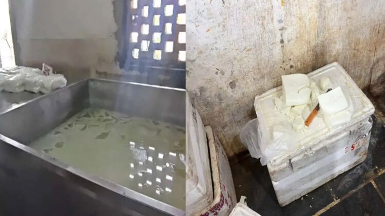 राजधानी में दो पनीर फैक्ट्रियों पर छापा : 1000 हजार किलो पनीर नष्ट किया, खाद्य विभाग की टीम ने की कार्रवाई