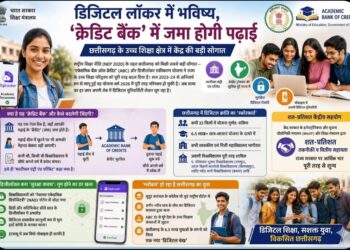 ​छत्तीसगढ़ के उच्च शिक्षा क्षेत्र में केंद्र की बड़ी सौगात : ​डिजिटल लॉकर में भविष्य, ‘क्रेडिट बैंक’ में जमा होगी पढ़ाई