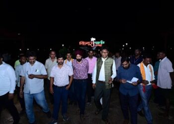 रायगढ़ के सिंदूर पार्क के विकास को मिलेगा नया स्वरूप : वित्त मंत्री चौधरी ने किया निरीक्षण