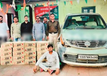 जगदलपुर में सवा लाख की शराब जब्त : भिलाई का तस्कर गिरफ्तार, एक फरार